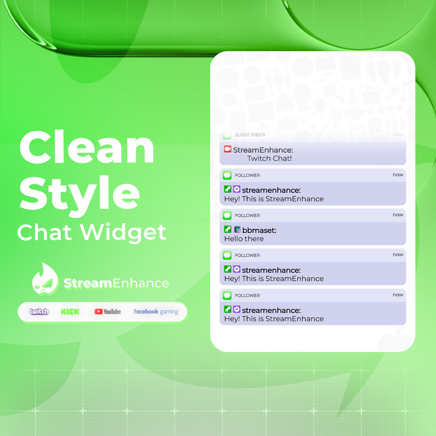 Clean Style Chat Widget